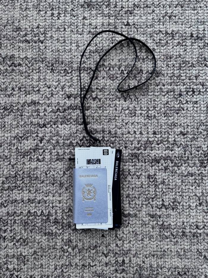 NIGO Balenciaga Men's Passport Long Wallet 1 Ticket in Passport Blue #nigo336008