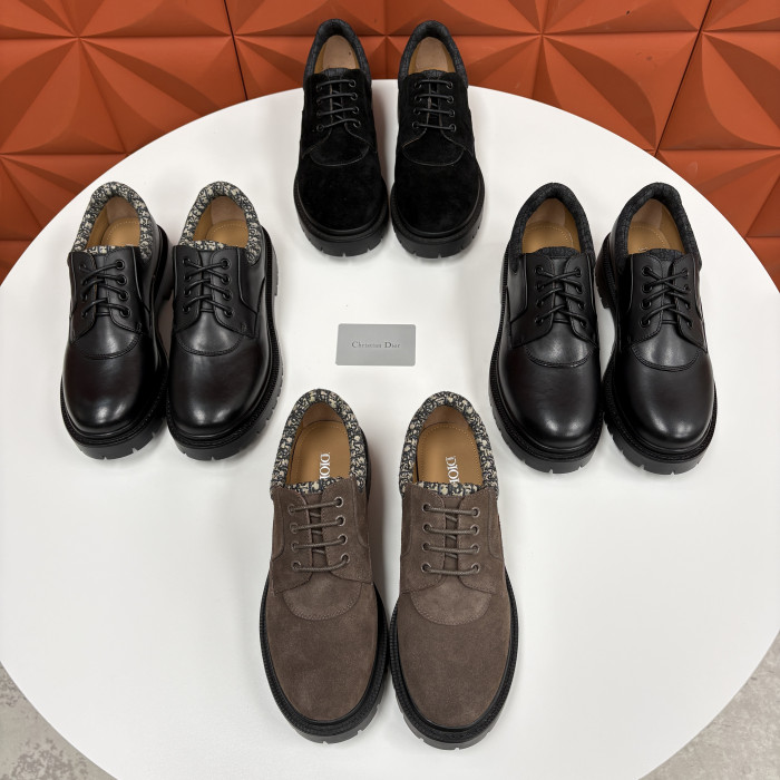 NIGO DIOR Dior Explorer III Derby Shoe Black Smooth Calfskin and Black Dior Oblique Jacquard #nigo336111