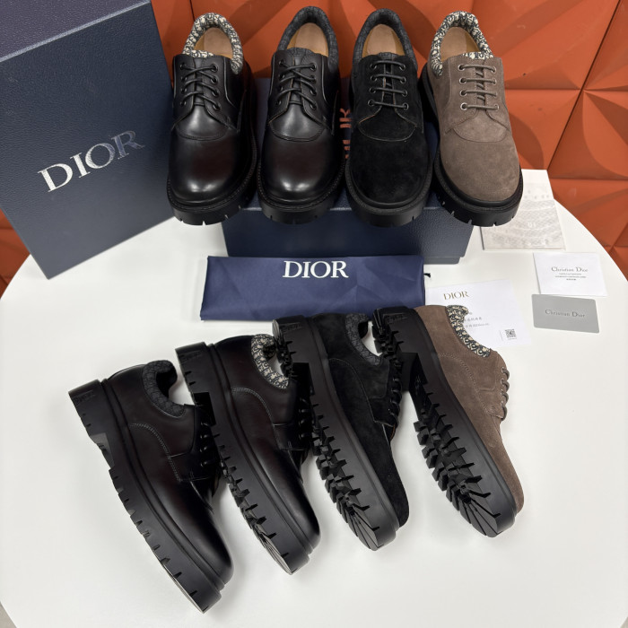 NIGO DIOR Dior Explorer III Derby Shoe Black Smooth Calfskin and Black Dior Oblique Jacquard #nigo336111