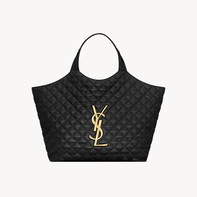 NIGO Saint Laurent ICARE quilted lambskin in Black #nigo336145