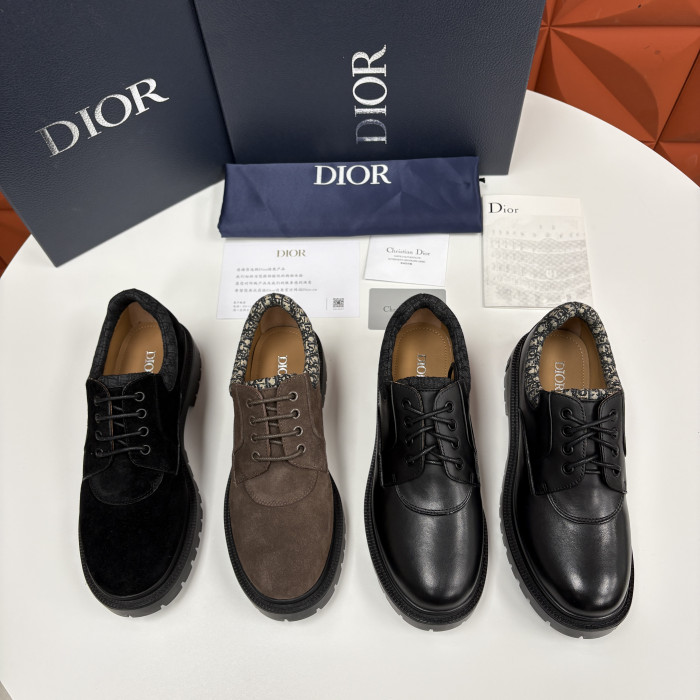 NIGO DIOR Dior Explorer III Derby Shoe Black Smooth Calfskin and Black Dior Oblique Jacquard #nigo336111