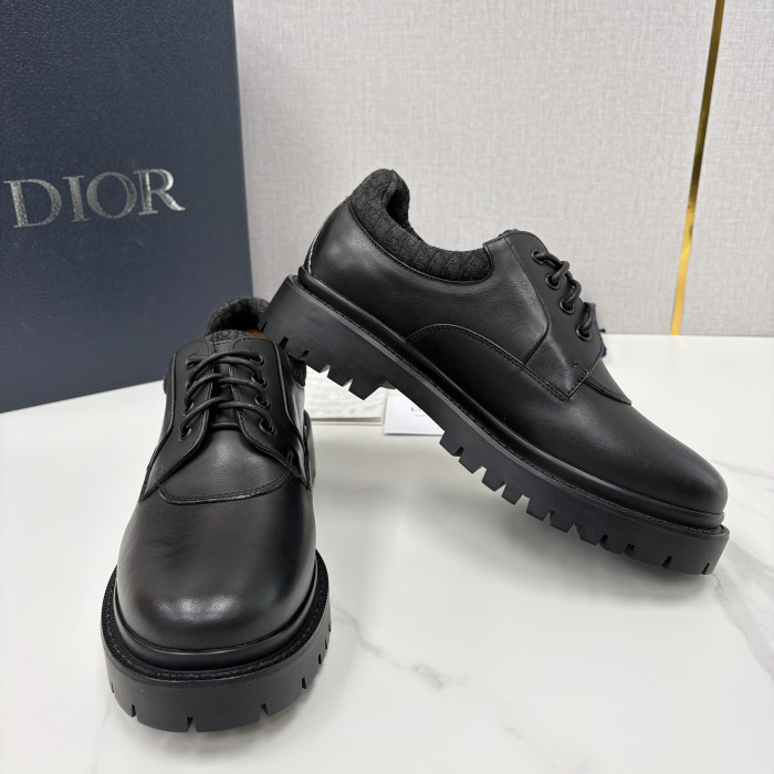 NIGO DIOR Dior Explorer III Derby Shoe Black Smooth Calfskin and Black Dior Oblique Jacquard #nigo336111