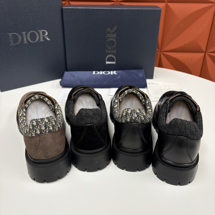 NIGO DIOR Dior Explorer III Derby Shoe Black Smooth Calfskin and Black Dior Oblique Jacquard #nigo336111