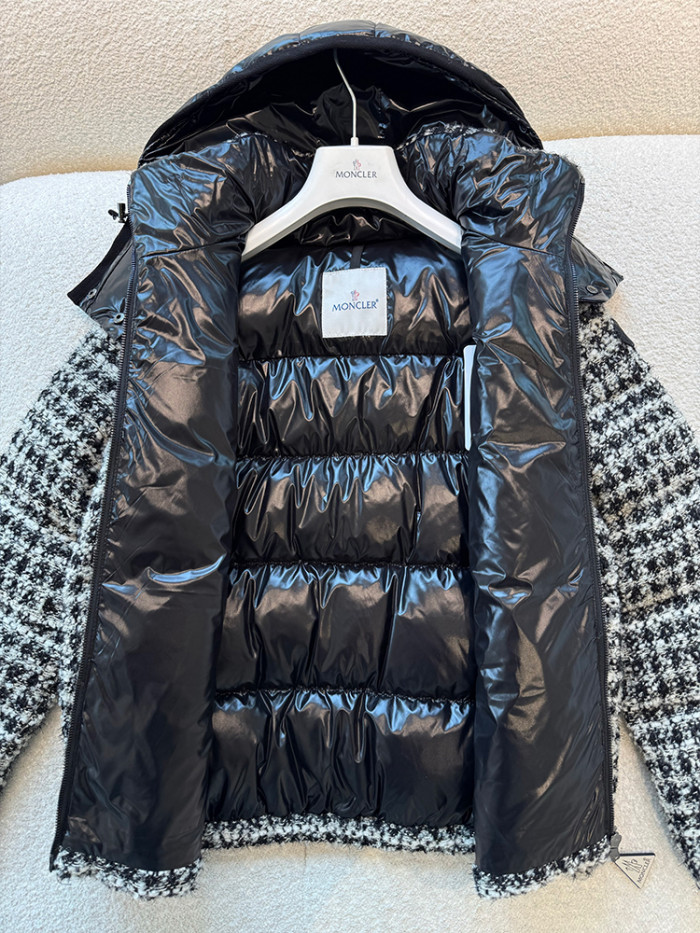 NIGO Moncler Andronne Tweed Hooded Short Down Jacket #nigo336204