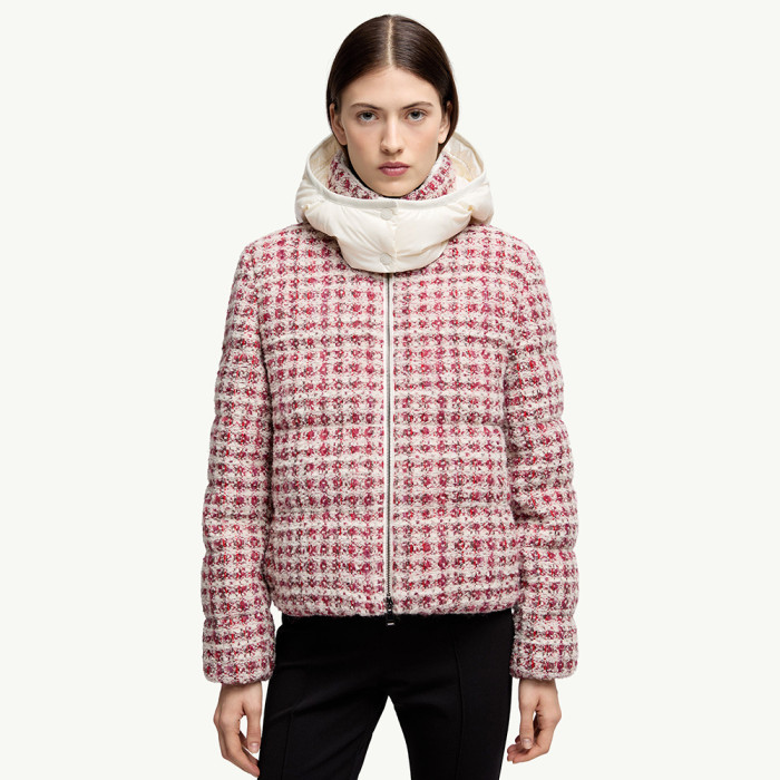 NIGO Moncler Andronne Tweed Hooded Short Down Jacket #nigo336204