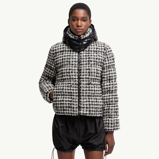 NIGO Moncler Andronne Tweed Hooded Short Down Jacket #nigo336204