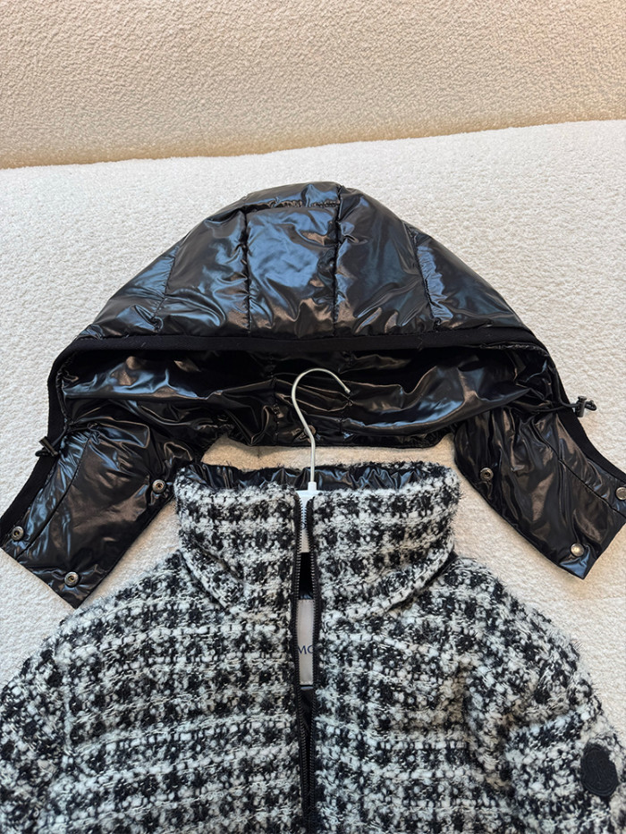 NIGO Moncler Andronne Tweed Hooded Short Down Jacket #nigo336204