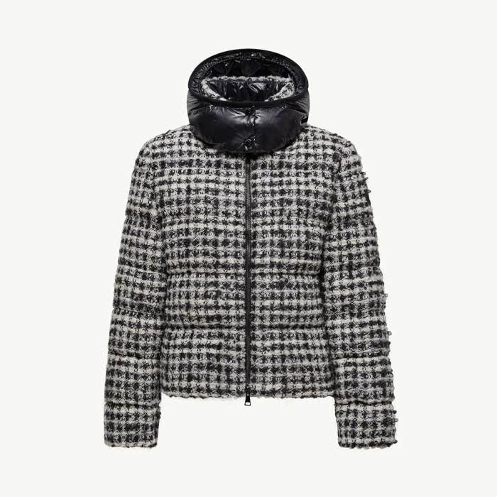 NIGO Moncler Andronne Tweed Hooded Short Down Jacket #nigo336204