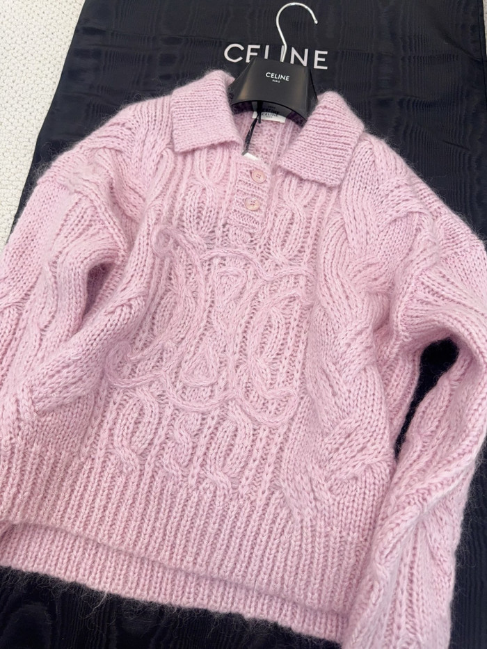 NIGO Celine Sweater Aran Mohair and Wool #nigo336382