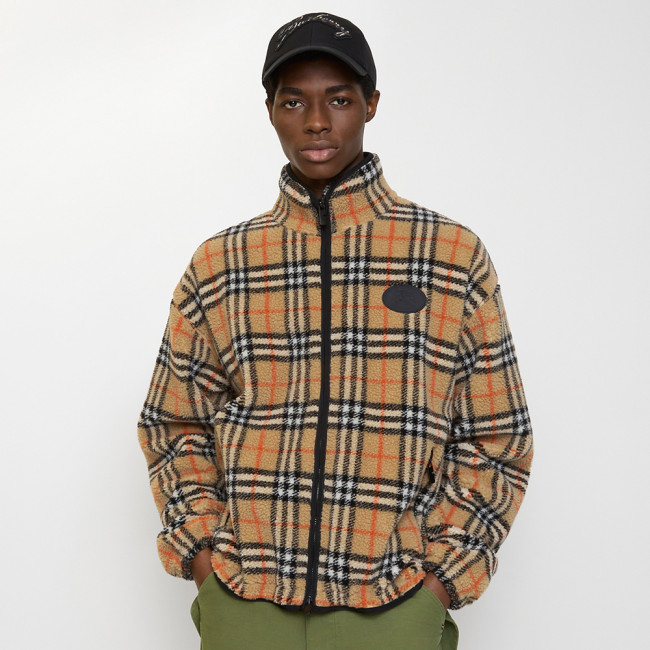 NIGO Burberry Check Wool Cashmere Blend Fleece #nigo336391