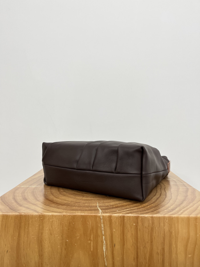 NIGO Loewe Draped Tote in Mellow Nappa Lambskin Black #nigo336454