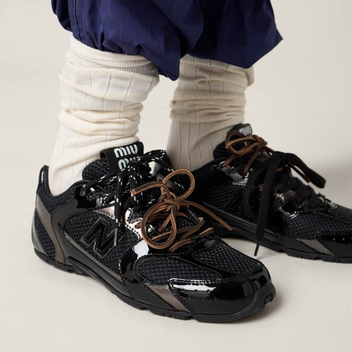 NIGO New Balance X Miu Miu 530 Sl Leather Sneakers #nigo336509