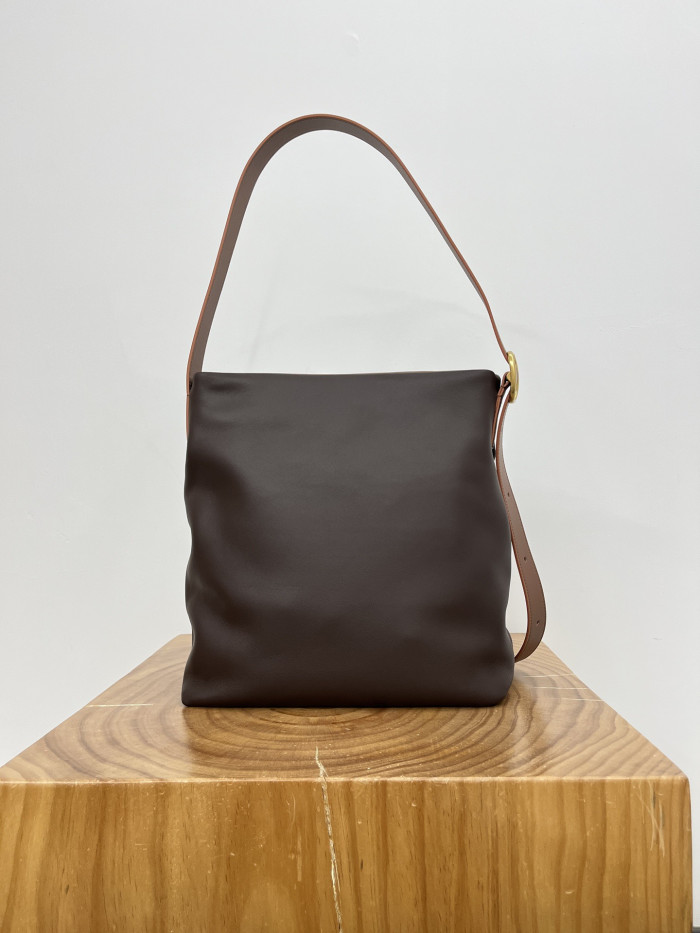 NIGO Loewe Draped Tote in Mellow Nappa Lambskin Black #nigo336454
