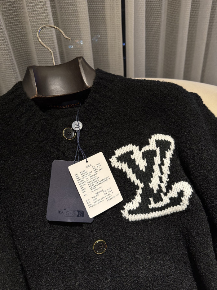 NIGO Louis Vuitton Chunky Intarsia Signature Cardigan #nigo336264