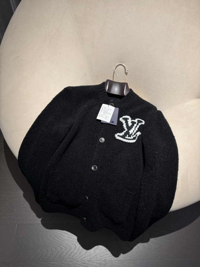 NIGO Louis Vuitton Chunky Intarsia Signature Cardigan #nigo336264