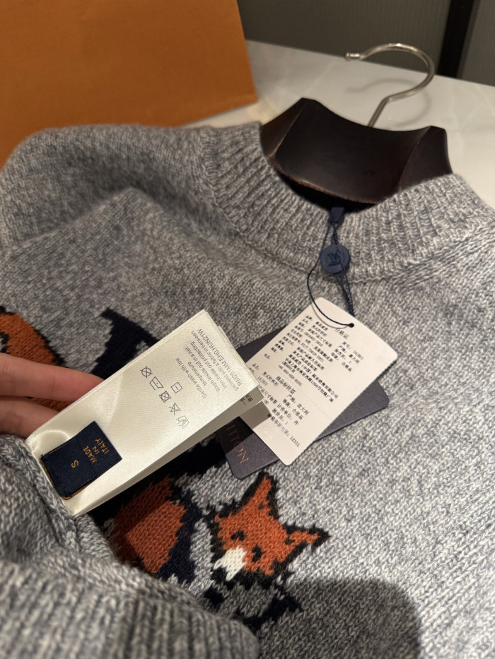 NIGO Louis Vuitton Chunky Wool-Cashmere Crewneck #nigo336563