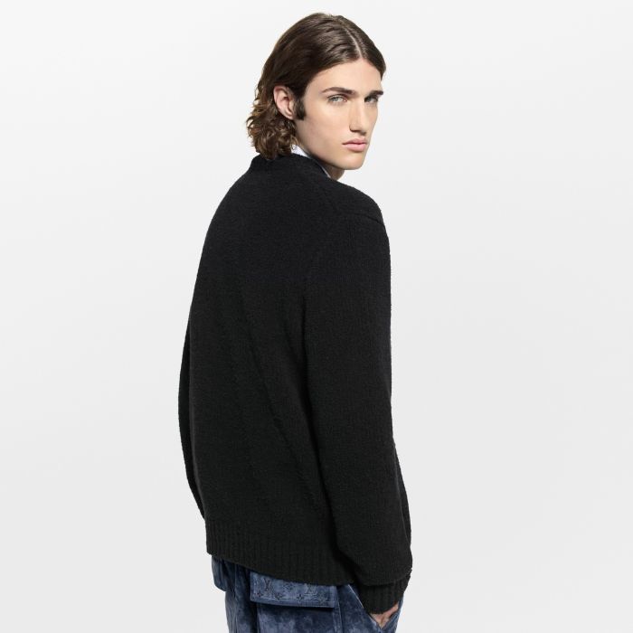 NIGO Louis Vuitton Chunky Intarsia Signature Cardigan #nigo336264