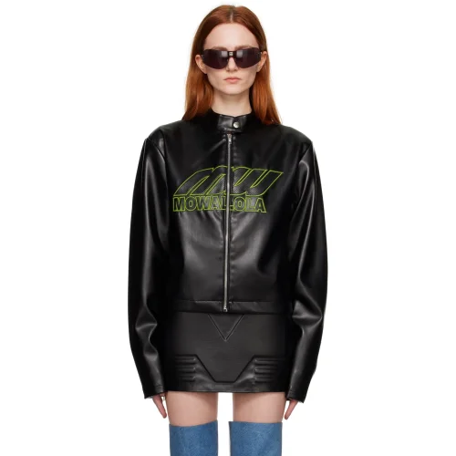 NIGO Mowalola Perforated Leather Biker Jacket #nigo336556