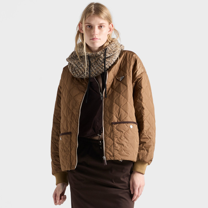 NIGO Prada Cork Beige Quilted Light Re-nylon Jacket #nigo326852