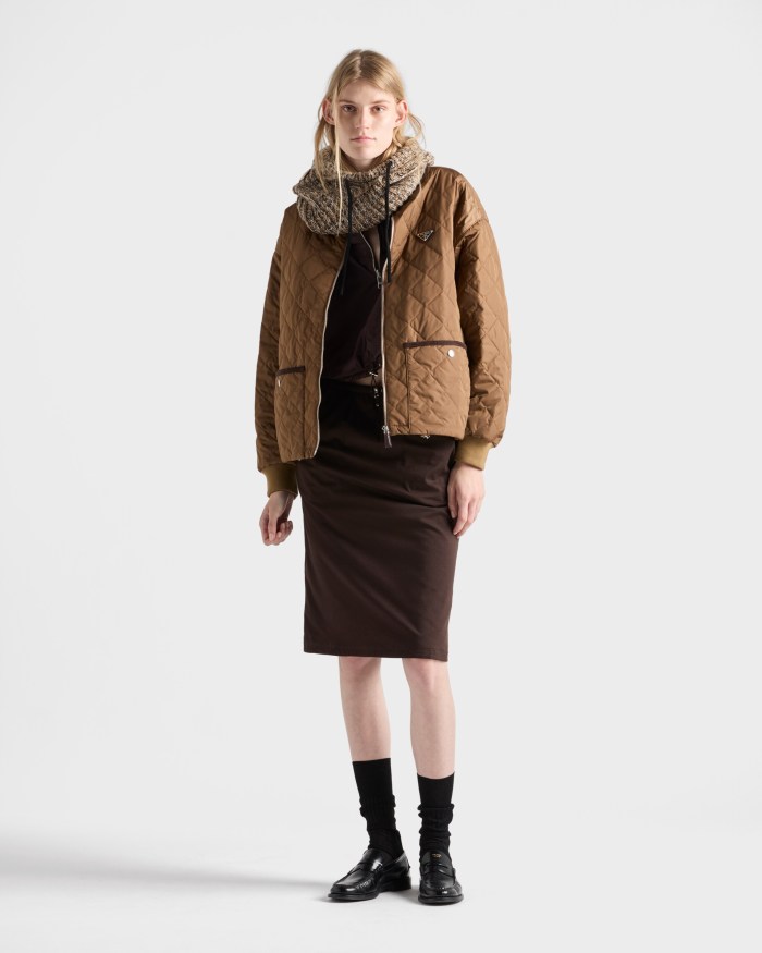 NIGO Prada Cork Beige Quilted Light Re-nylon Jacket #nigo326852