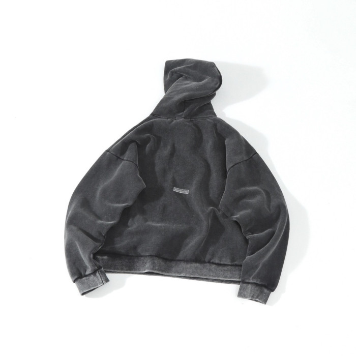 NIGO Acne Studios Hooded Sweater logo patch Faded Black #nigo336605