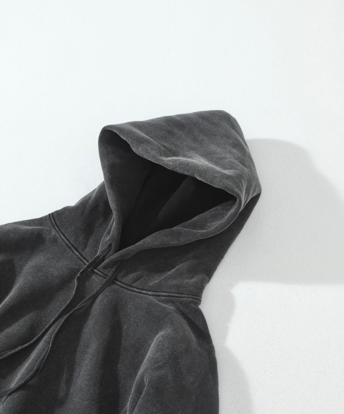 NIGO Acne Studios Hooded Sweater logo patch Faded Black #nigo336605