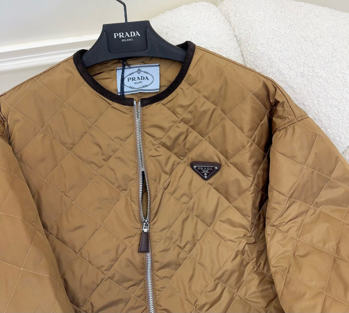 NIGO Prada Cork Beige Quilted Light Re-nylon Jacket #nigo326852