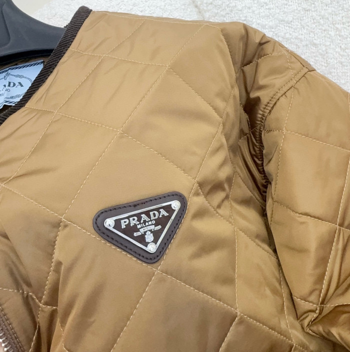 NIGO Prada Cork Beige Quilted Light Re-nylon Jacket #nigo326852
