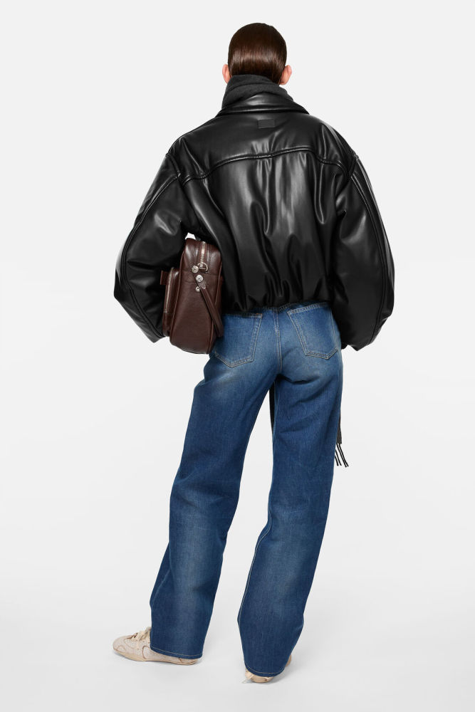 NIGO Acne Studios Hooded faux leather jacket #nigo336625