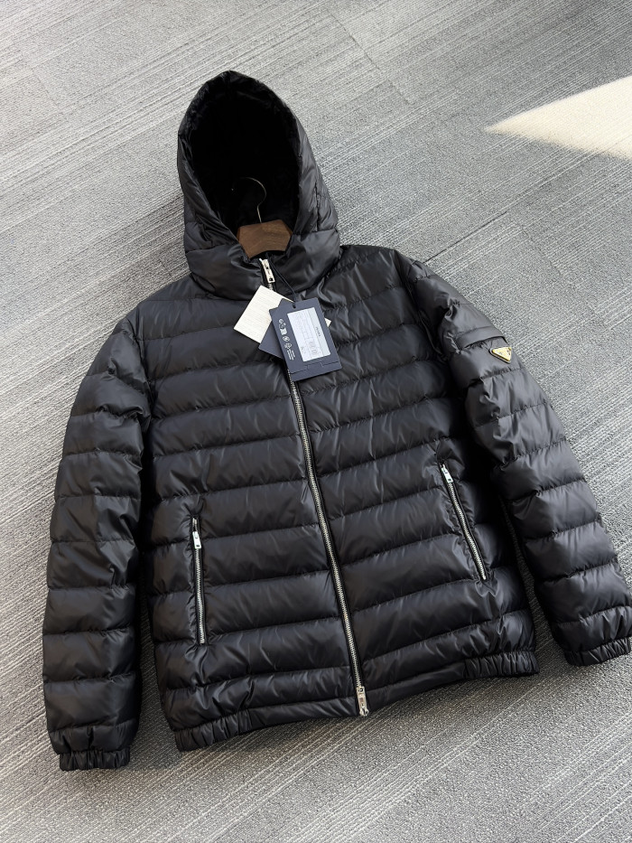 NIGO Prada Piumino Nylon Down Jacket Nero #nigo336637