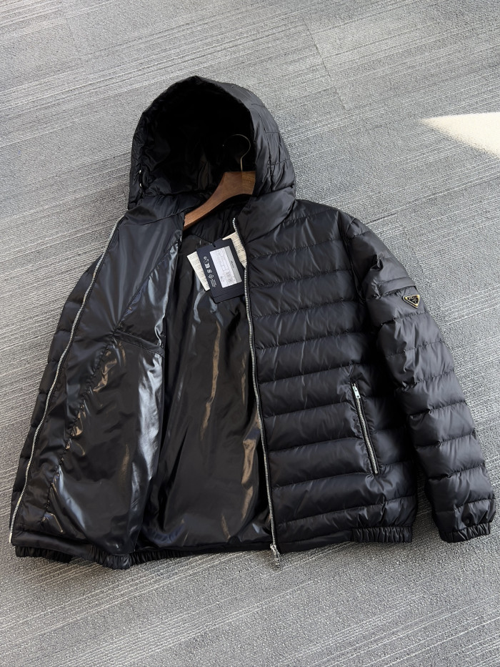 NIGO Prada Piumino Nylon Down Jacket Nero #nigo336637