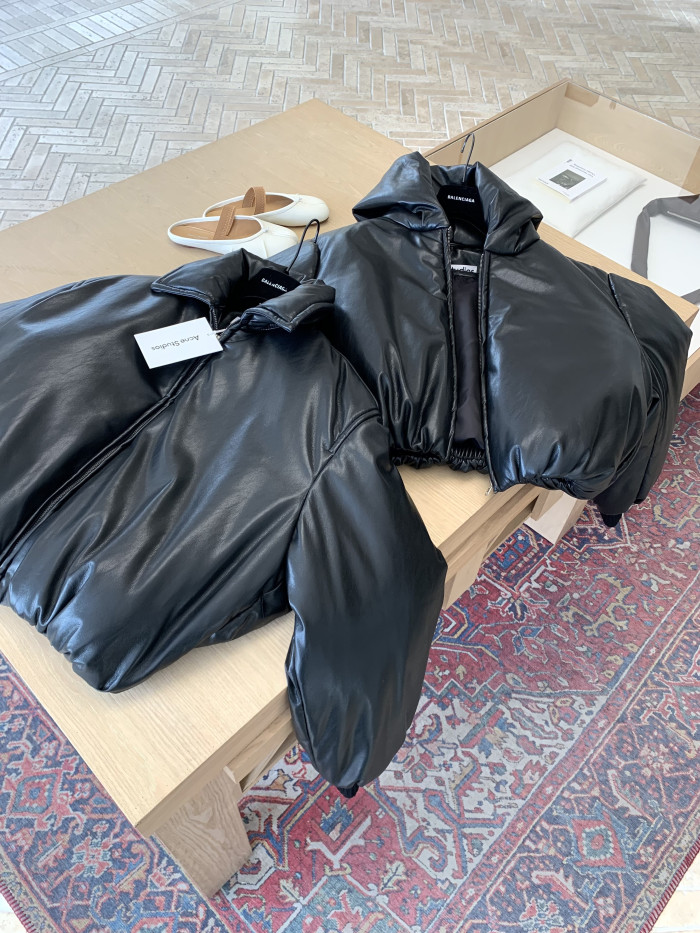 NIGO Acne Studios Hooded faux leather jacket #nigo336625