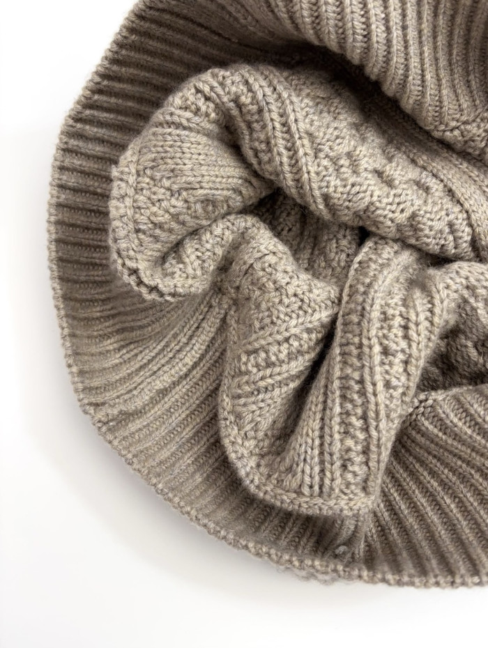 NIGO Loro Piana Eyre Cardigan Baby Cashmere Praline BrownMelange #nigo336655