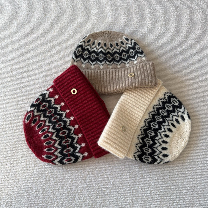 NIGO Loro Piana Vintage Jacquard Cashmere Hat #nigo336663