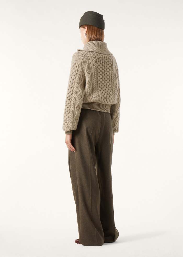 NIGO Loro Piana Eyre Cardigan Baby Cashmere Praline BrownMelange #nigo336655