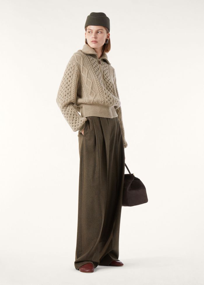 NIGO Loro Piana Eyre Cardigan Baby Cashmere Praline BrownMelange #nigo336655