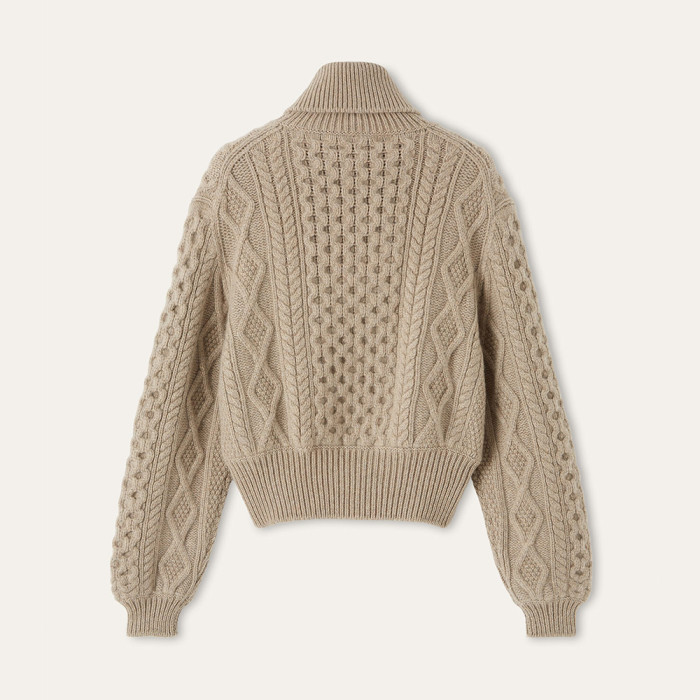 NIGO Loro Piana Eyre Cardigan Baby Cashmere Praline BrownMelange #nigo336655