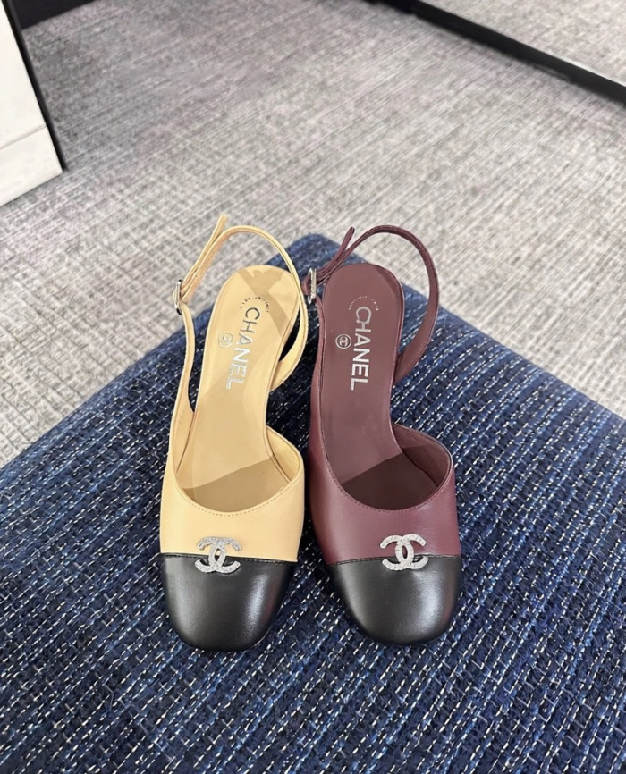 NIGO Chanel Cc Diamond Logo Lambskin High Heel Sandals #nigo336670