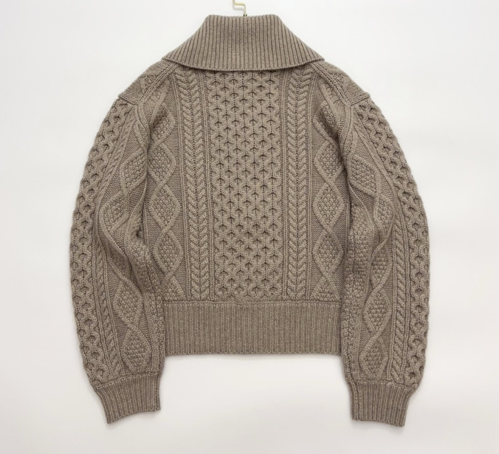 NIGO Loro Piana Eyre Cardigan Baby Cashmere Praline BrownMelange #nigo336655
