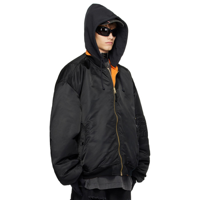 NIGO VETEMENTS Black Alpha Industries Edition Reversible Bomber Jacket #nigo336747