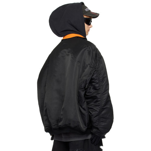 NIGO VETEMENTS Black Alpha Industries Edition Reversible Bomber Jacket #nigo336747