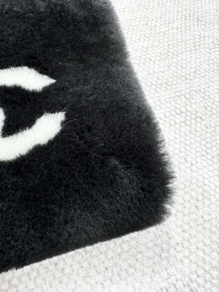 NIGO Chanel Top-quality Version Muff Shearling Lambskin Black Ecru #nigo336792