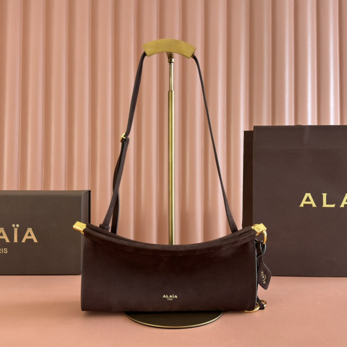 NIGO Alaïa Noir Le Click East West Small Bag in Calfskin #nigo336794