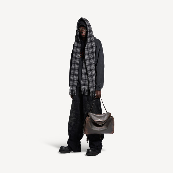 NIGO Balenciaga Men's Hooded Scarf in Grey #nigo336814