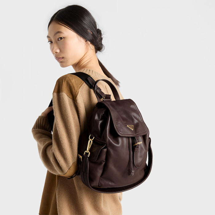NIGO Prada Sienna Prada Explore Medium Nappa Leather Backpack #nigo336806