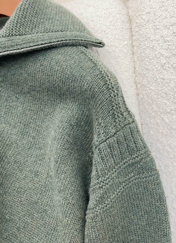 NIGO Loro Piana Carezza Sweater Cashmere Green Kelp Melange #nigo336654