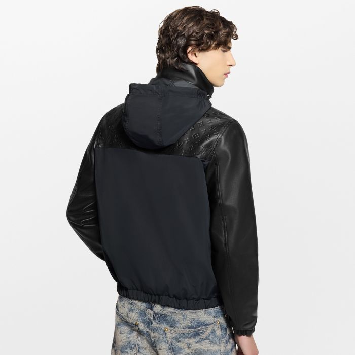 NIGO Louis Vuitton Leather Mix Windbreaker #nigo336815