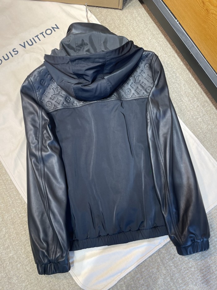 NIGO Louis Vuitton Leather Mix Windbreaker #nigo336815