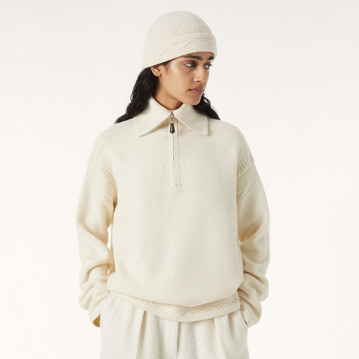 NIGO Loro Piana Carezza Sweater Cashmere Green Kelp Melange #nigo336654
