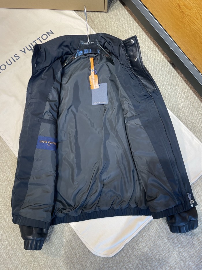 NIGO Louis Vuitton Leather Mix Windbreaker #nigo336815